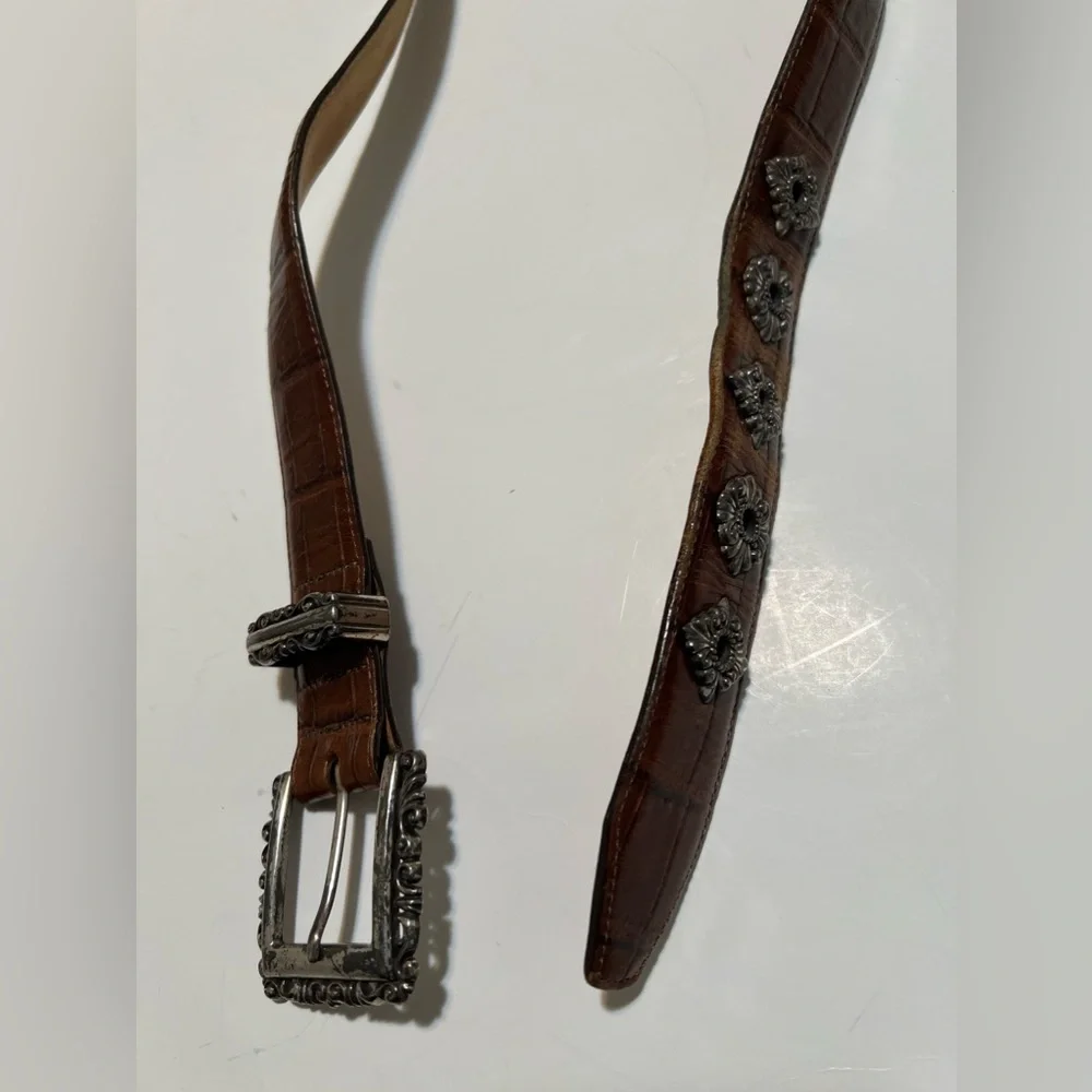Brighton brown leather belt